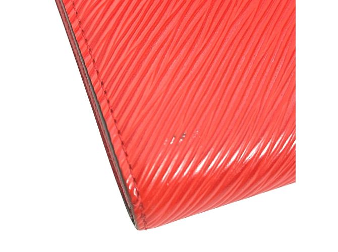 Cartera larga de cuero Epi Louis Vuitton Roja - vista 9