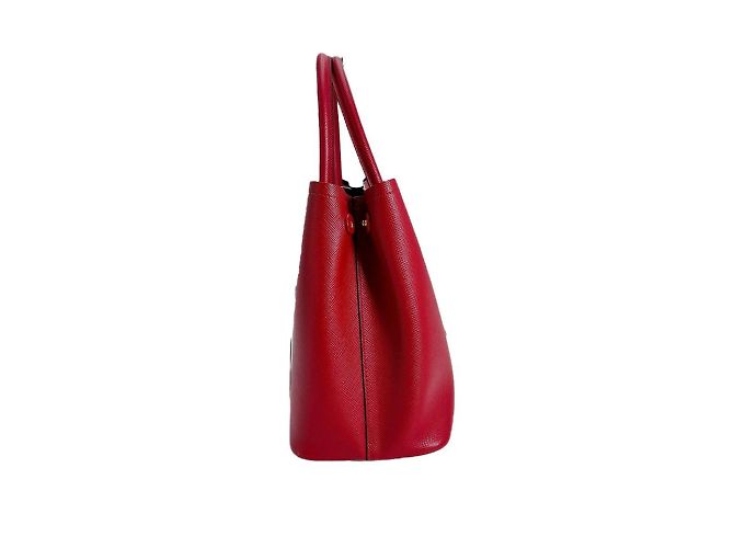 Prada rote Saffiano-Leder-Handtasche - Ansicht 4