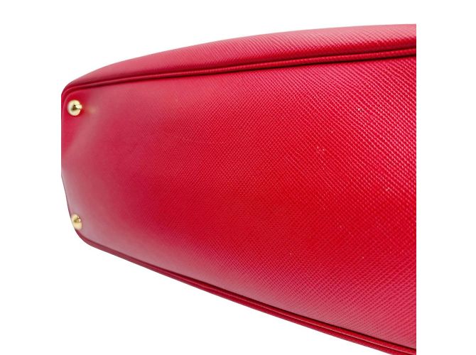 Prada rote Saffiano-Leder-Handtasche - Ansicht 5