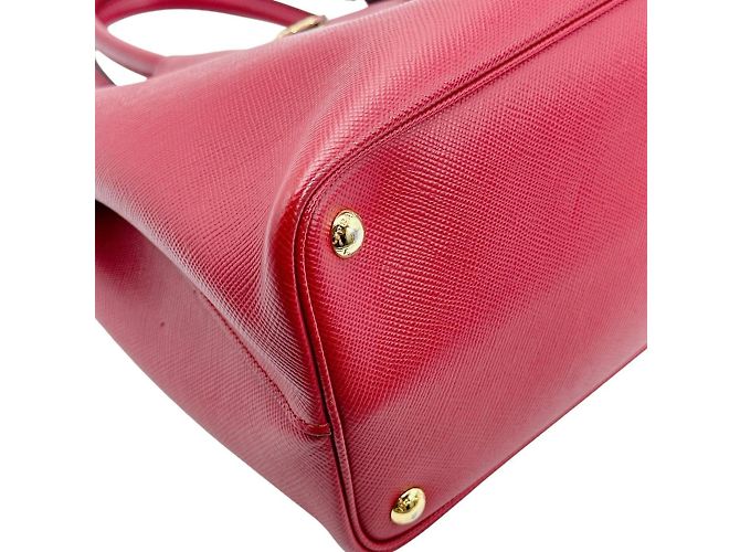 Prada rote Saffiano-Leder-Handtasche - Ansicht 7
