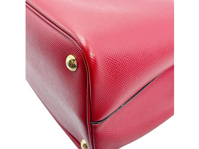 Prada rote Saffiano-Leder-Handtasche - Ansicht 8