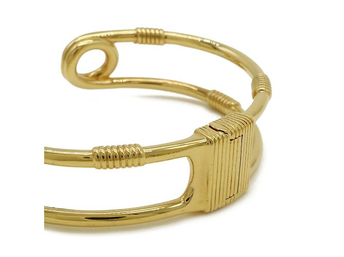 Bracelet jonc épingle de sécurité Medusa Versace - vue 5