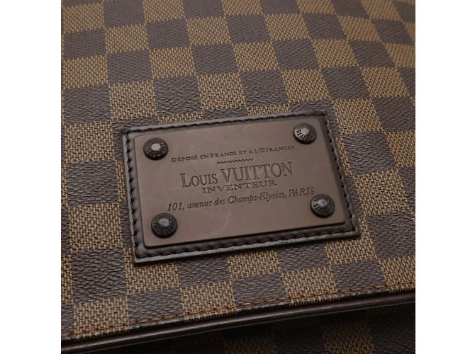 Borsa a Spalla Brooklyn MM Damier Louis Vuitton Marrone Damier ebene - vista 5