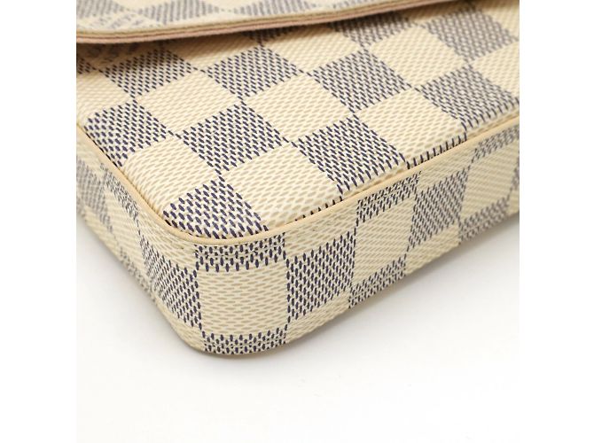 Pochette Félicie Borsa a Spalla Pochette Felicie Damier Azur di Louis Vuitton Crudo - vista 4