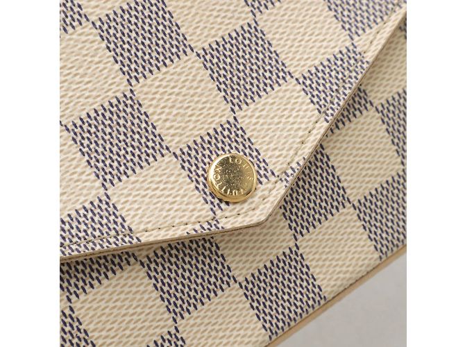 Pochette Félicie Borsa a Spalla Pochette Felicie Damier Azur di Louis Vuitton Crudo - vista 5