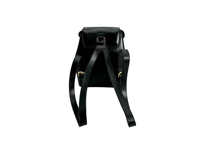 Schwarzer Leder-Rucksack von Salvatore Ferragamo - Ansicht 2