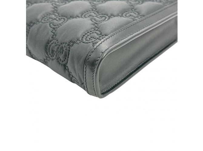 Borsa a Spalla Gucci 2WAY GG Mini Matelassé Nero - vista 6
