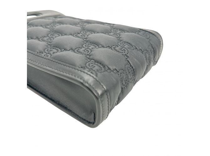 Borsa a Spalla Gucci 2WAY GG Mini Matelassé Nero - vista 7