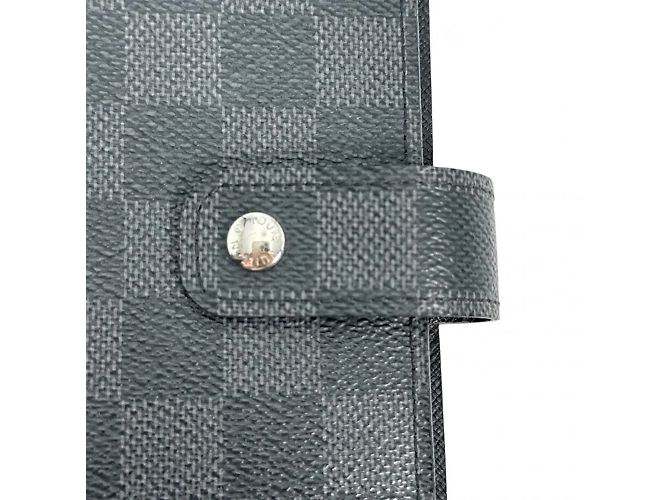 Louis Vuitton Damier Graphite Agenda MM Planner Cover Brown Black - view 6