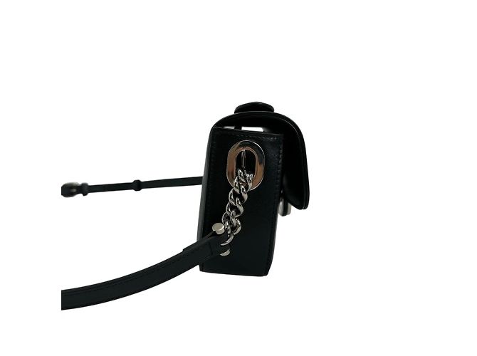 Borsa a spalla in pelle nera Gucci Nero - vista 4