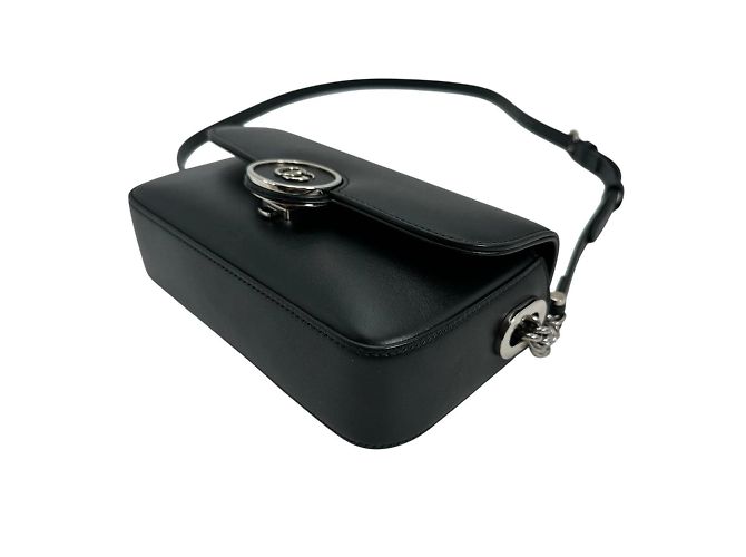 Borsa a spalla in pelle nera Gucci Nero - vista 5