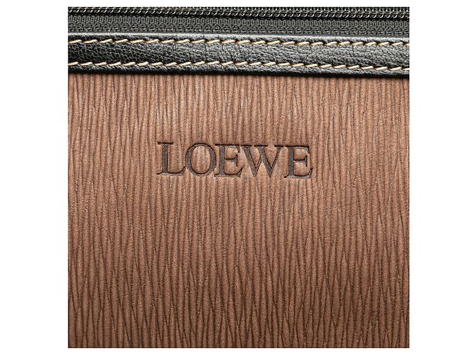 Pochette Velazquez in pelle marrone LOEWE - vista 5