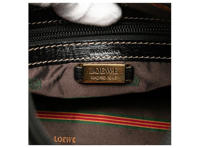 Pochette Velazquez in pelle marrone LOEWE - vista 6
