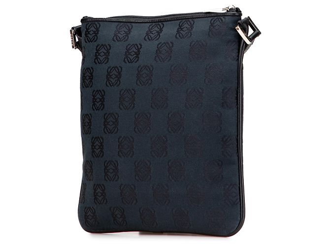 LOEWE Borsa a tracolla in tela Anagram blu Blu navy - vista 2