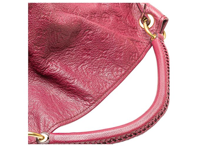Louis Vuitton Monogram Empreinte Artsy MM Rosso Bordò - vista 10