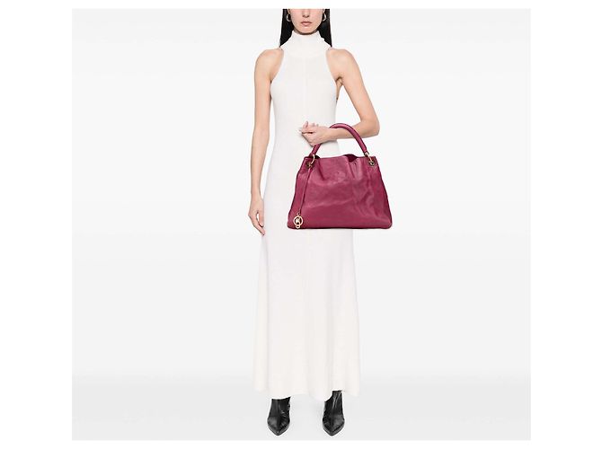 Louis Vuitton Monogram Empreinte Artsy MM Rosso Bordò - vista 11
