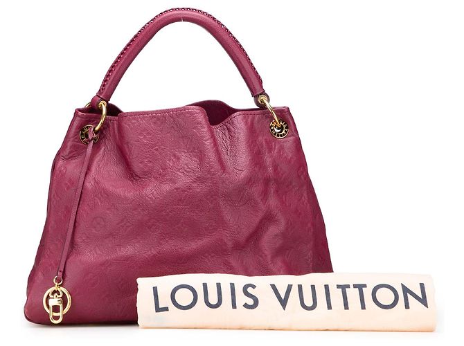 Louis Vuitton Monogram Empreinte Artsy MM Rosso Bordò - vista 12