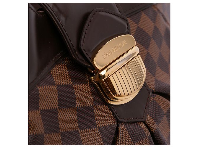 Louis Vuitton Marrone Damier Ebene Sistina GM - vista 11