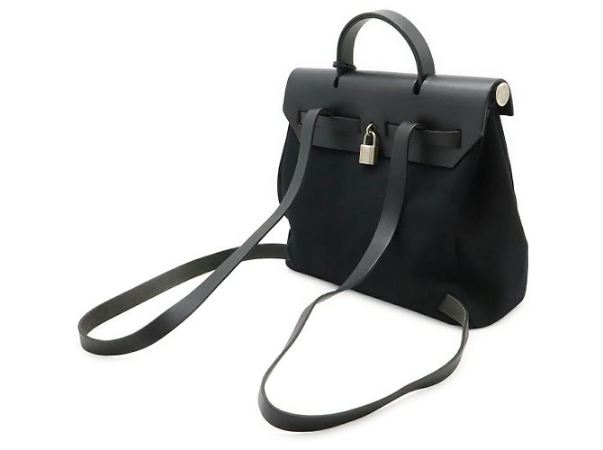 Bolsa de mão 2 em 1 em couro Toile Officier Herbag da Hermès - vista 2