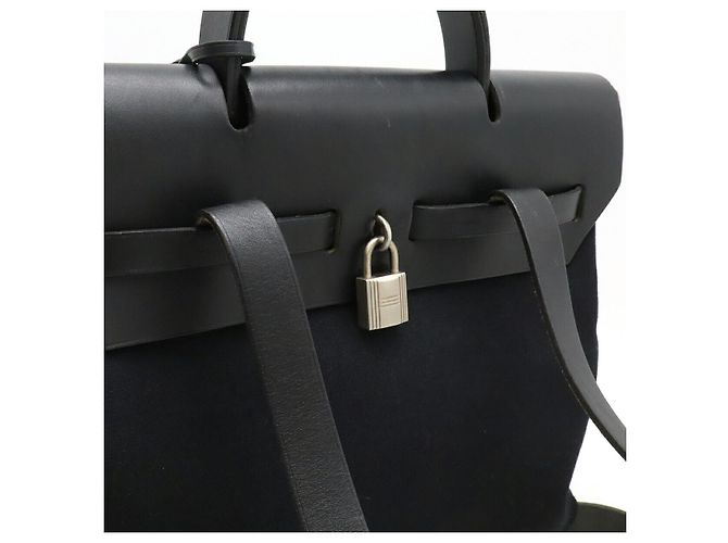 Bolsa de mão 2 em 1 em couro Toile Officier Herbag da Hermès - vista 5
