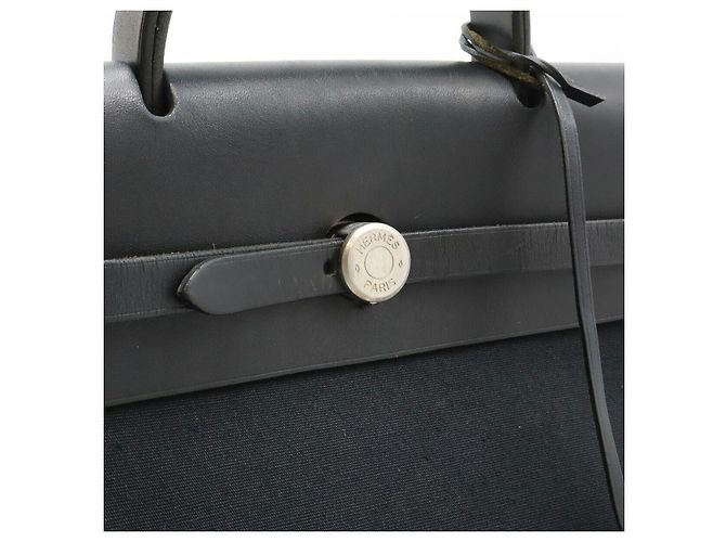 Bolsa de mão 2 em 1 em couro Toile Officier Herbag da Hermès - vista 7