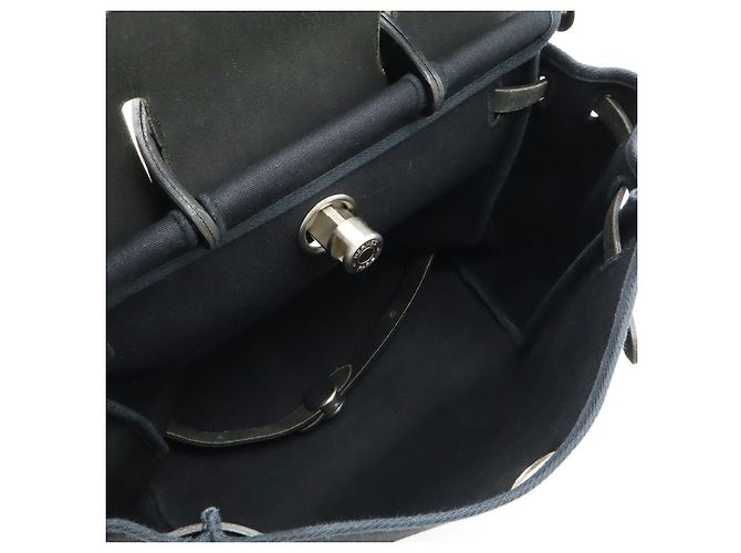 Bolsa de mão 2 em 1 em couro Toile Officier Herbag da Hermès - vista 8