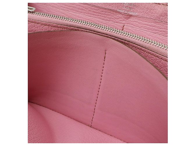Hermès Portafoglio lungo Azap in capra Hermes Rosa - vista 6