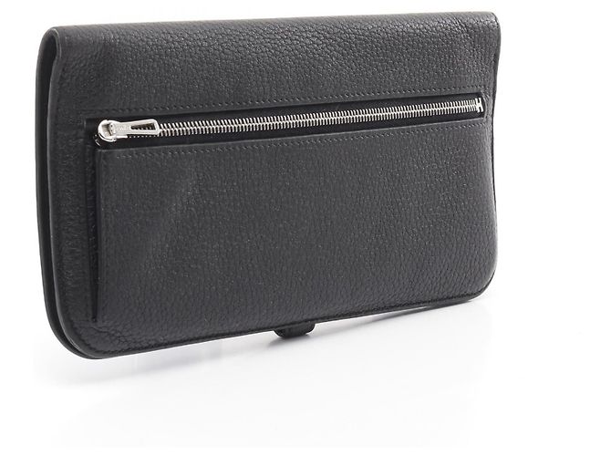 Hermès Portafoglio lungo Togo Long Dogon Hermes Nero - vista 2