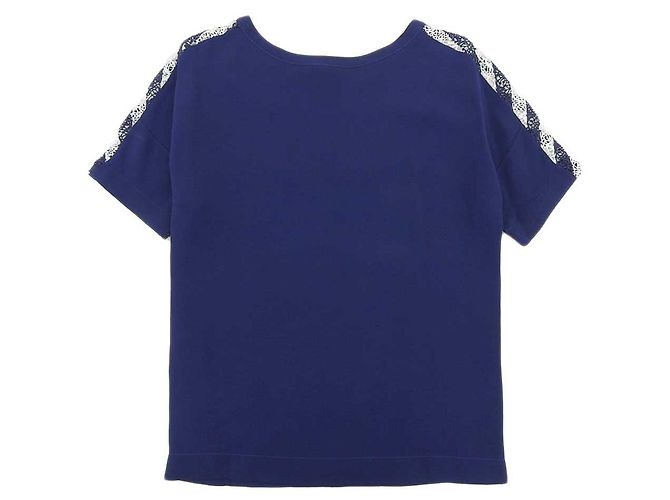 Camiseta con borde Monogram Louis Vuitton Navy XS Blanco Azul Azul marino - vista 2
