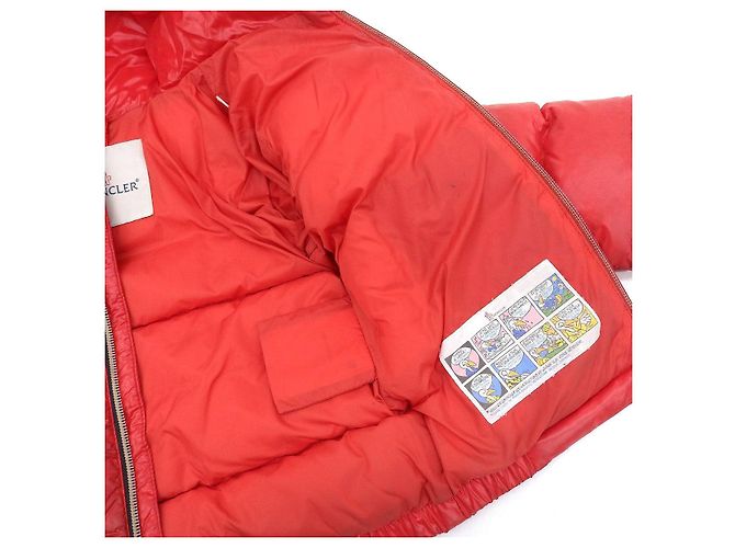Moncler Kids Down Jacket Red Size 3 Green - view 8