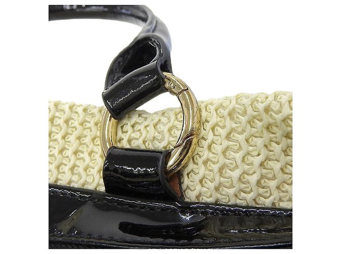 Autre Marque BORSO IN FILO ANTEPRIMA 2WAY Borsa Beige Nera Nero - vista 7