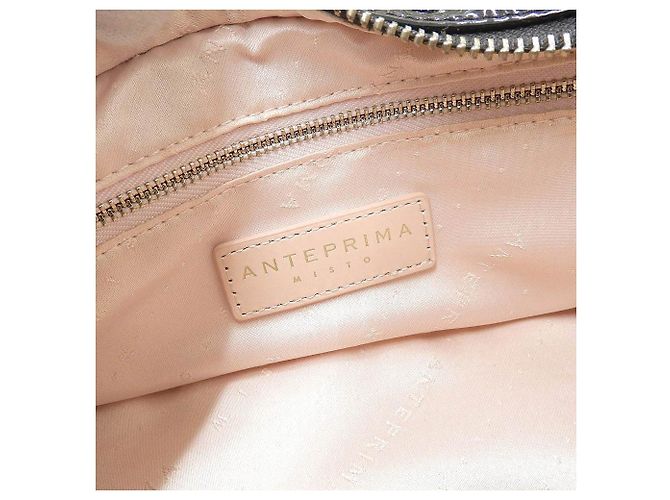 Autre Marque BORSO IN FILO ANTEPRIMA 2WAY Borsa Beige Nera Nero - vista 8