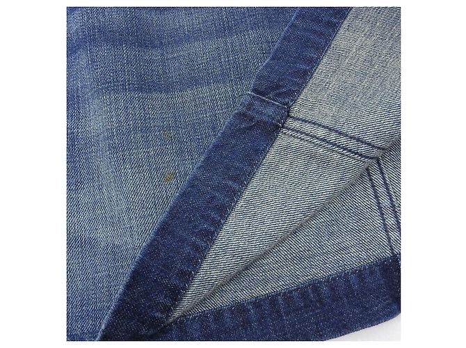 Abito in denim, lana e seta Louis Vuitton XS Blu Blu navy - vista 5