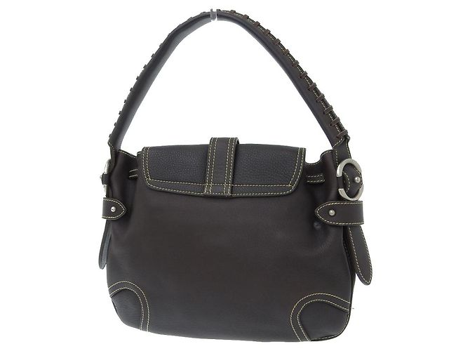 Borsa a spalla in pelle Bally marrone - vista 2