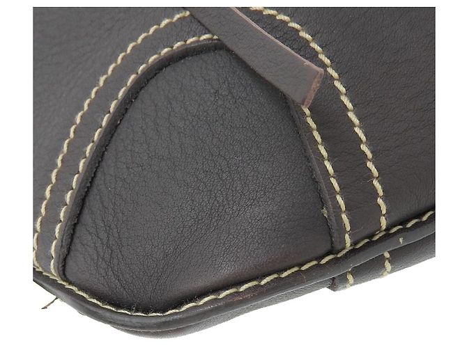 Borsa a spalla in pelle Bally marrone - vista 3
