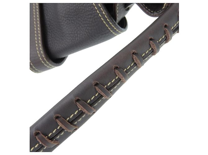 Borsa a spalla in pelle Bally marrone - vista 4