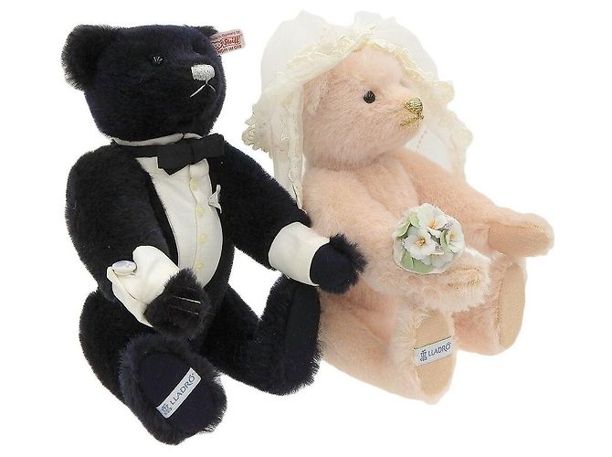 Autre Marque Steiff x Lladro Teddy Bear Plush Set Blue - view 5