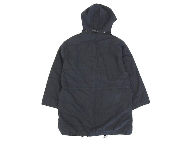 Abrigo con capucha Burberry negro 7AR para mujeres - vista 2