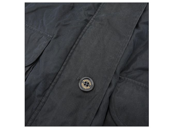 Abrigo con capucha Burberry negro 7AR para mujeres - vista 5