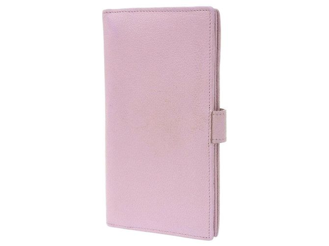 Bulgari Cartera larga de cuero Bvlgari rosa - vista 2