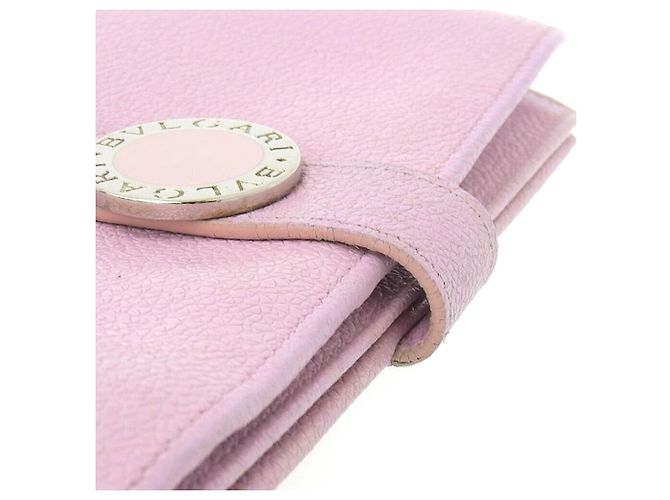 Bulgari Cartera larga de cuero Bvlgari rosa - vista 3