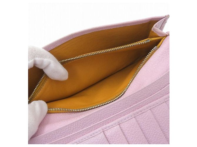 Bulgari Cartera larga de cuero Bvlgari rosa - vista 8