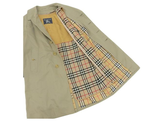 Abrigo trench Burberry Nova Check 160 Hombres Verde - vista 8