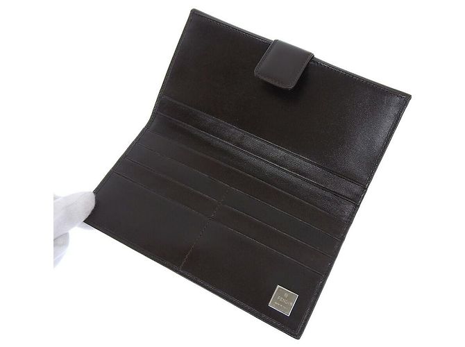 Fendi Canvas Leather Long Wallet Brown - view 3