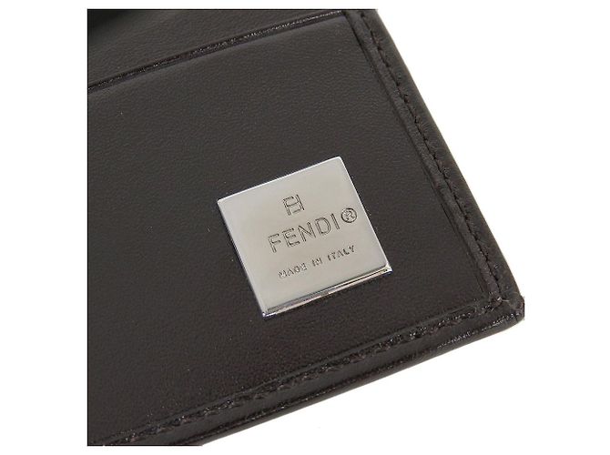 Fendi Canvas Leather Long Wallet Brown - view 6