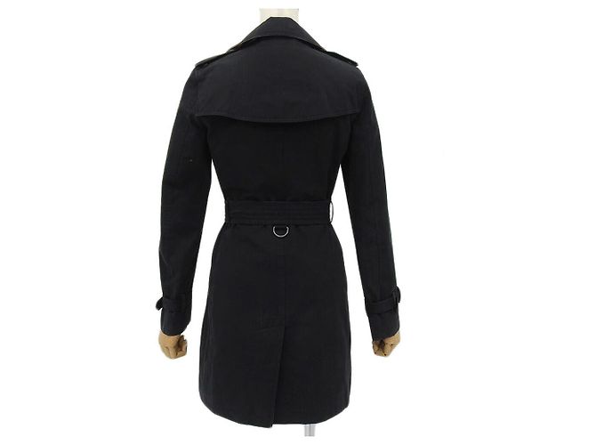 Abrigo Trench Kensington de Burberry en algodón negro - vista 2