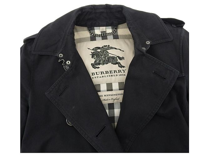 Abrigo Trench Kensington de Burberry en algodón negro - vista 3