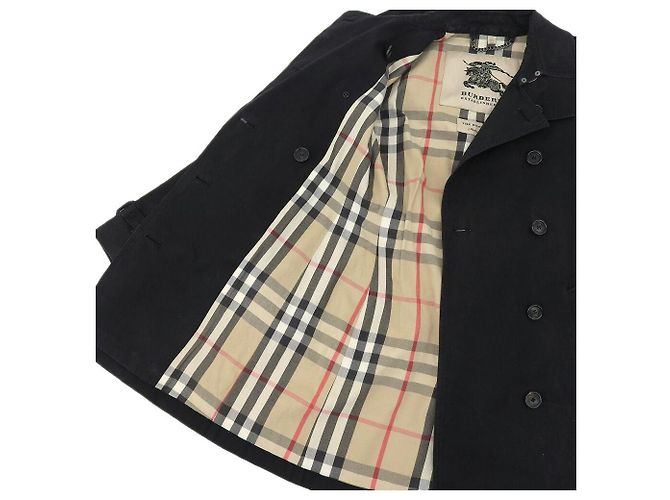 Abrigo Trench Kensington de Burberry en algodón negro - vista 8