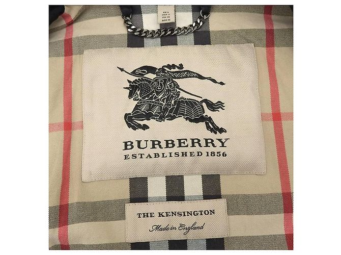 Abrigo Trench Kensington de Burberry en algodón negro - vista 9