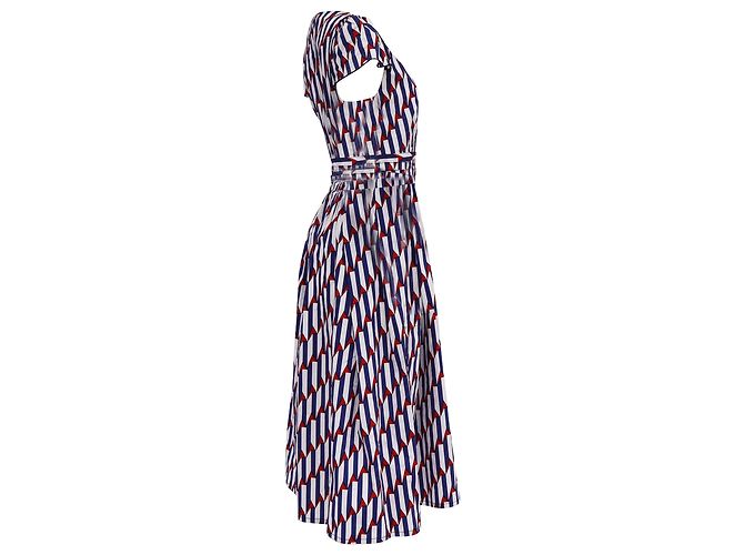 Abito midi avvolgente con stampa a freccia di Marc Jacobs in cotone multicolore - vista 2